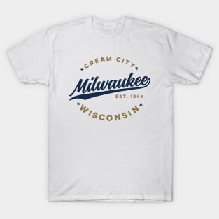 Vintage Milwaukee Wisconsin Cream City USA T-Shirt